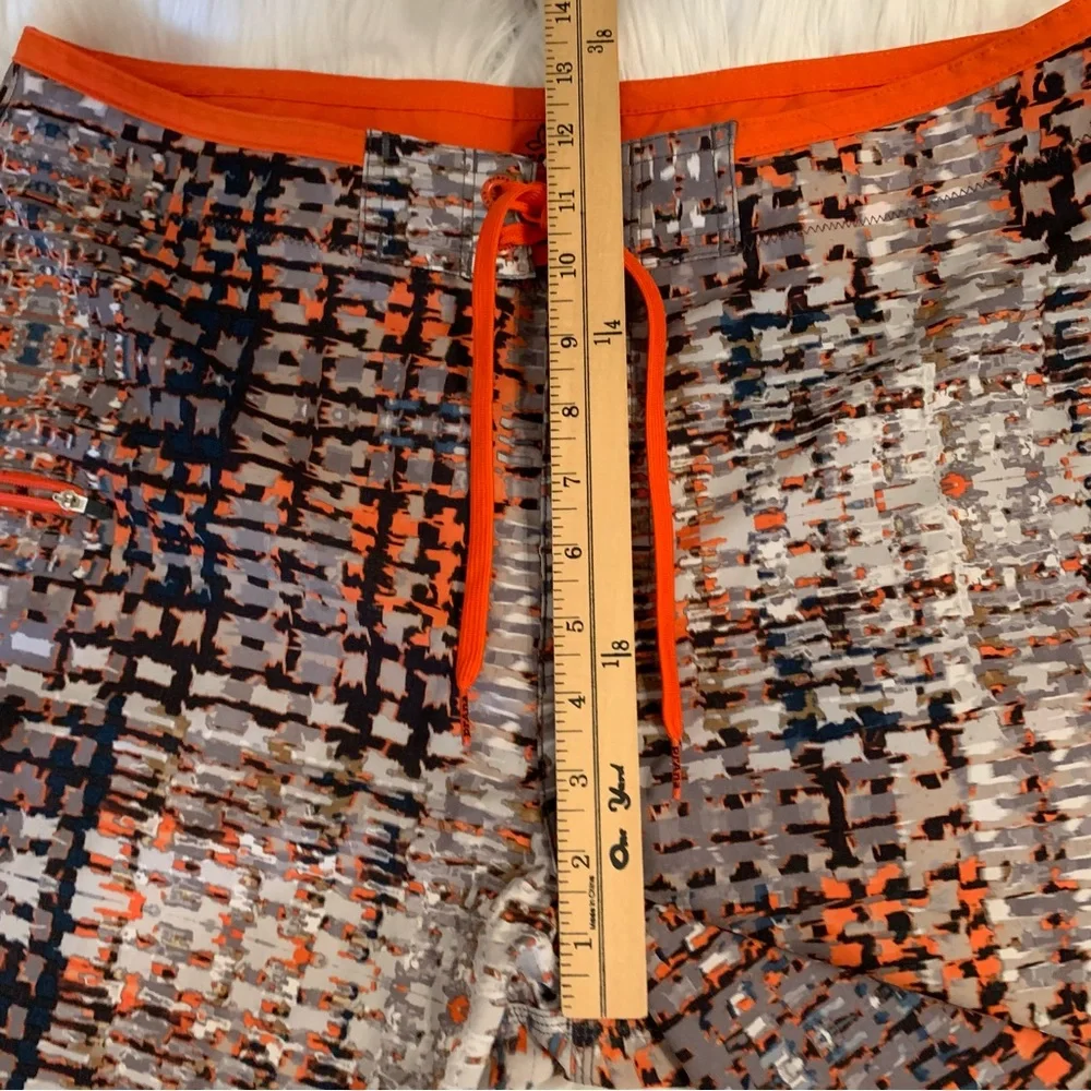 PrAna NWOT Men’s 33 Waist Catalyst Boardshorts Gravel Ripple Orange Brown Beach